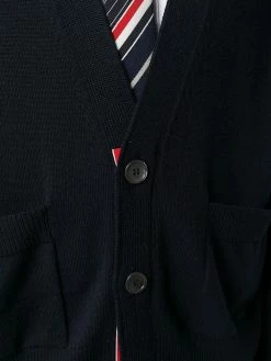 Thom Browne 4-Bar stripe oversize cardigan
