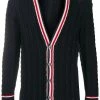 Thom Browne cable knit V-neck cardigan