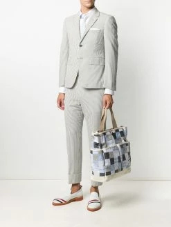 Thom Browne patchwork garden tote bag