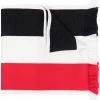 Thom Browne jacquard large stripe fringe scarf