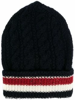 Thom Browne cable-knit beanie hat