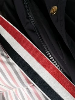 Thom Browne downfill hooded football 4-Bar parka