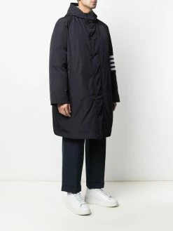 Thom Browne downfill hooded football 4-Bar parka