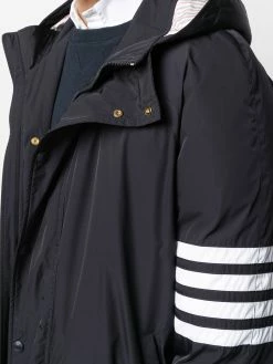 Thom Browne downfill hooded football 4-Bar parka