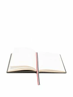 Thom Browne pebbled leather blank notebook