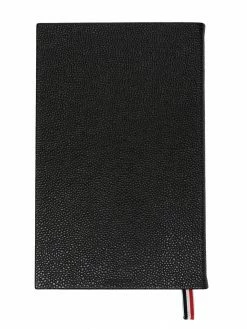 Thom Browne pebbled leather blank notebook