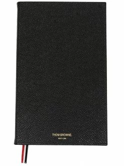 Thom Browne pebbled leather blank notebook
