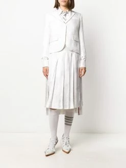 Thom Browne ribbons print pleated skirt