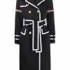 Thom Browne contrast-trim trench coat