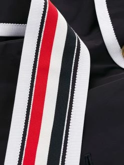 Thom Browne contrast-trim trench coat