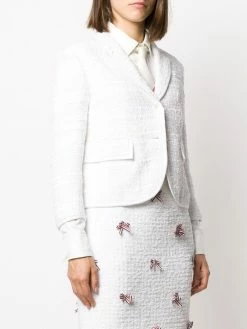 Thom Browne tweed single-breasted blazer