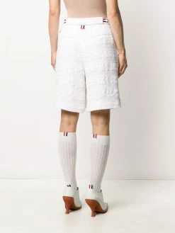 Thom Browne frayed tweed wrap shorts