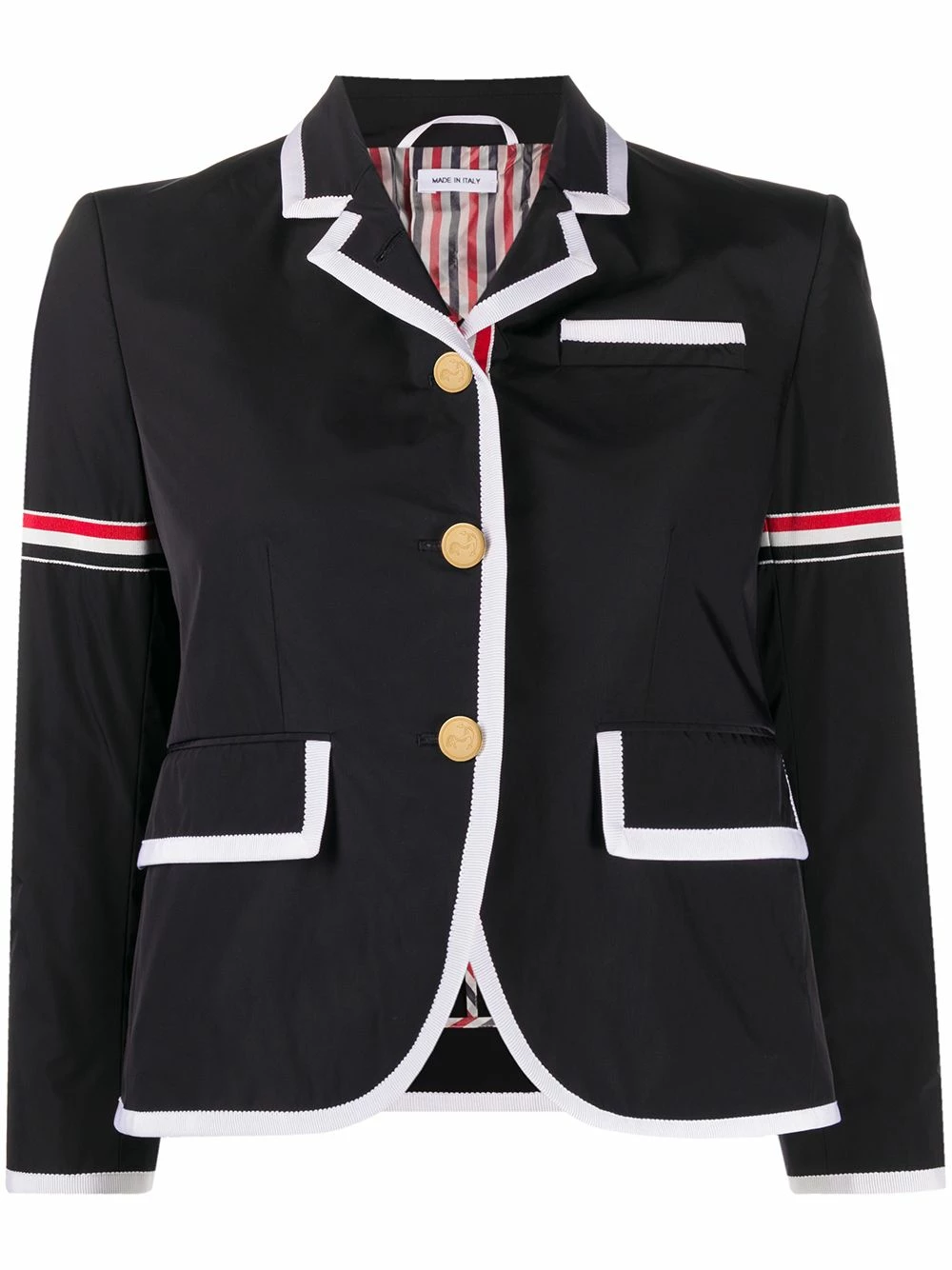 Thom Browne RWB stripe sportcoat blazers of women 1 Thom Browne RWB-stripe sportcoat