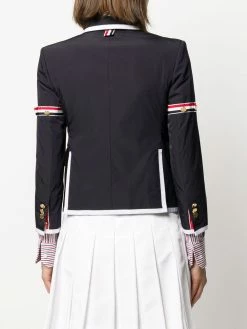 Thom Browne RWB stripe sportcoat blazers of women 8 Thom Browne RWB-stripe sportcoat