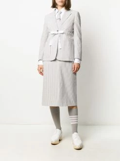 Thom Browne seersucker belted sack jacket