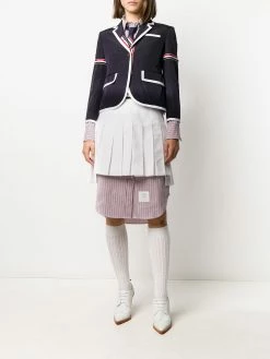 Thom Browne RWB-stripe pleated skirt