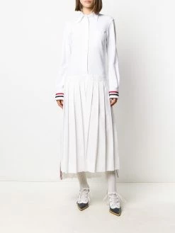 Thom Browne pleat-detail shirt dress