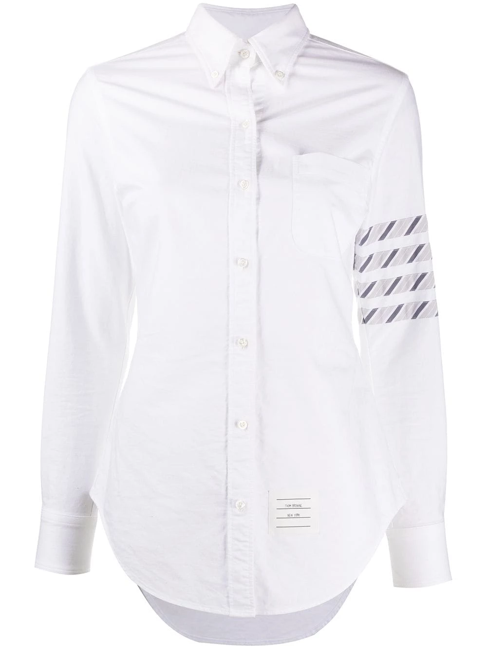 Thom Browne 4 Bar stripe long sleeve shirt shirts of women 1 Thom Browne 4-Bar stripe long-sleeve shirt