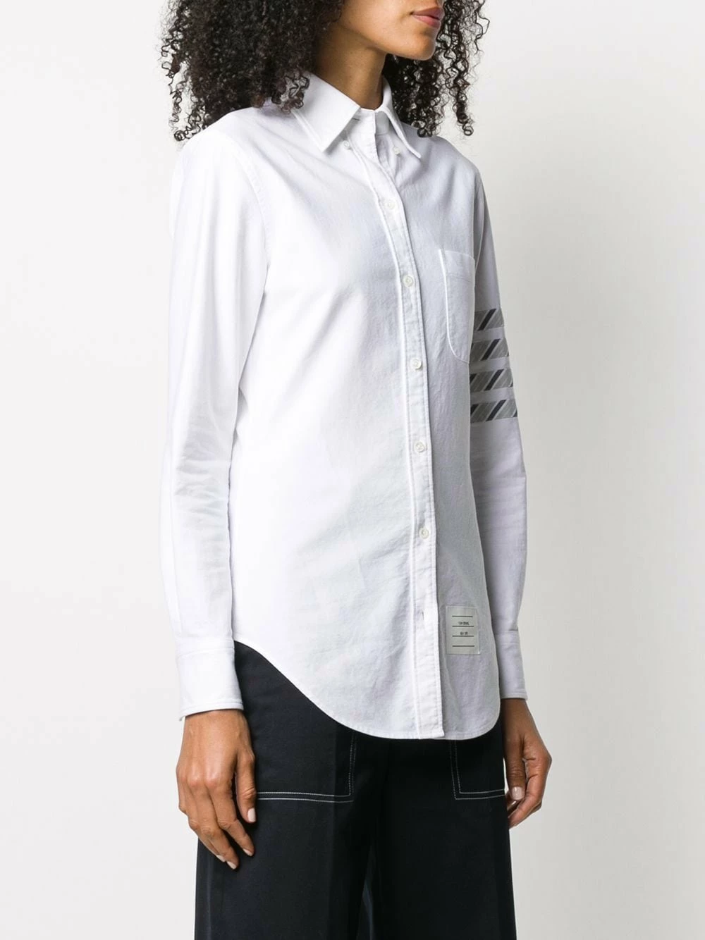 Thom Browne 4 Bar stripe long sleeve shirt shirts of women 3 Thom Browne 4-Bar stripe long-sleeve shirt