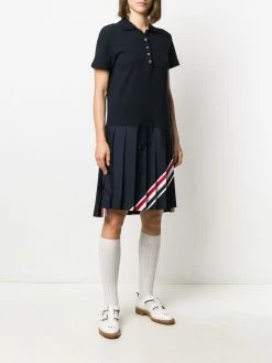 Thom Browne RWB-stripe polo dress