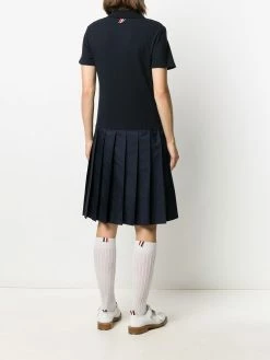 Thom Browne RWB-stripe polo dress