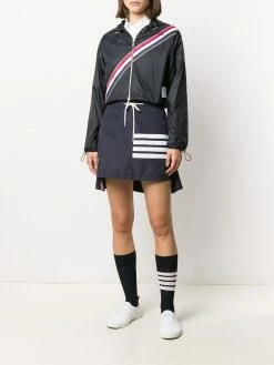 Thom Browne RWB-stripe short parka