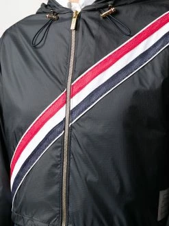 Thom Browne RWB-stripe short parka
