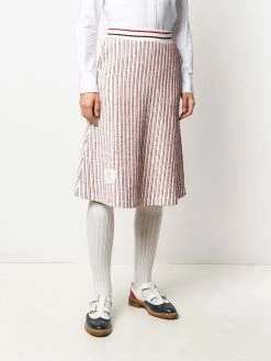 Thom Browne RWB-stripe mid-length skirt