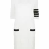 Thom Browne Hector four-bar stripe midi dress