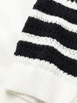 Thom Browne Hector four-bar stripe midi dress