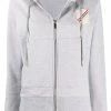 Thom Browne patch-detail zip-up hoodie