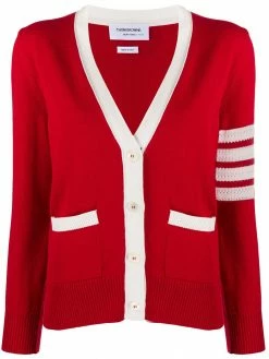 Thom Browne Hector Icon intarsia V-neck cardigan