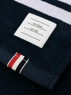 Thom Browne terry 4-Bar small gym towel