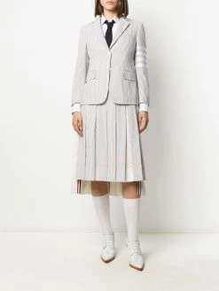Thom Browne 4-Bar stripe seersucker sportcoat