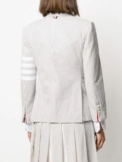 Thom Browne 4-Bar stripe seersucker sportcoat