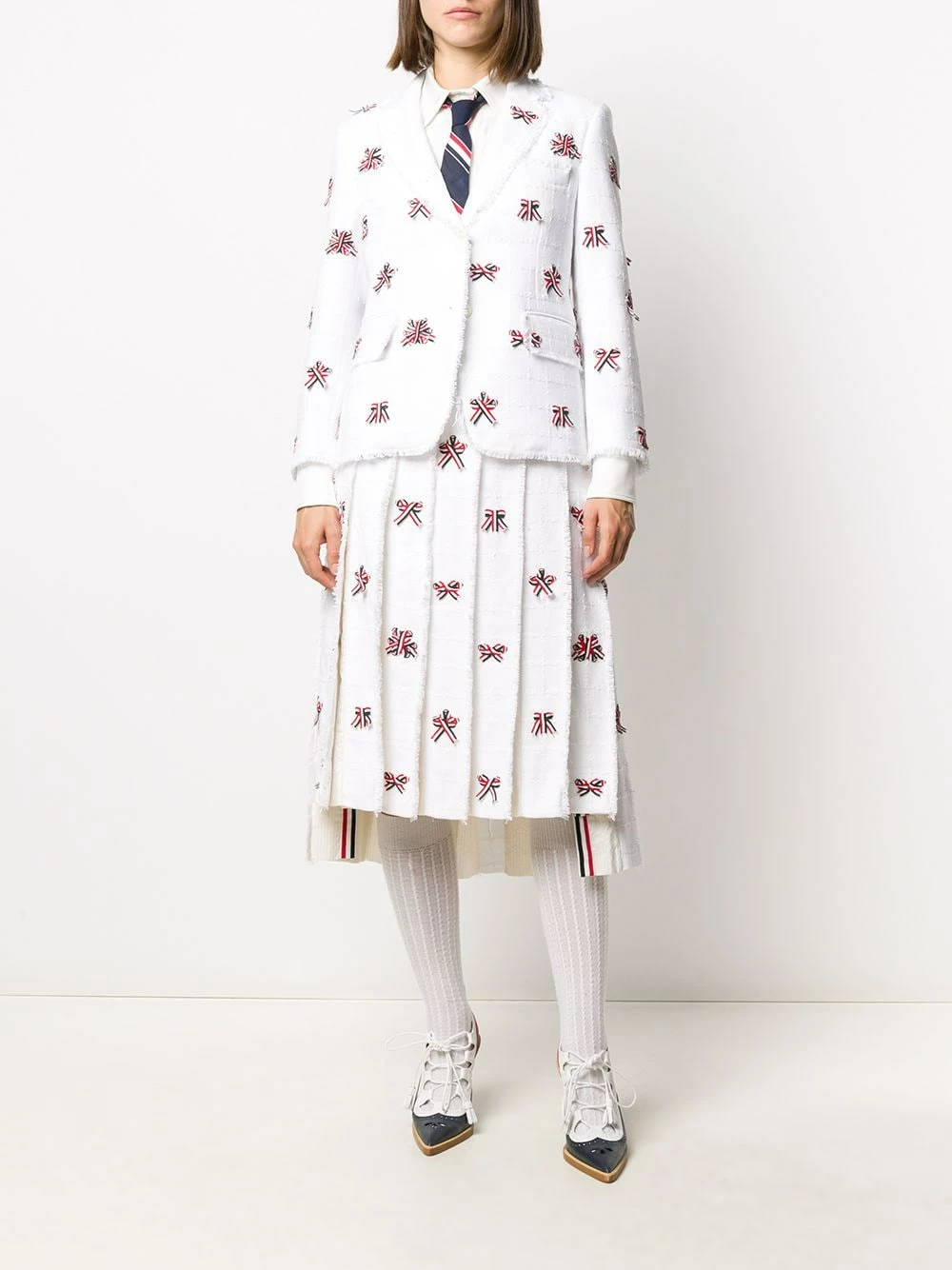 Thom Browne RWB stripe classic shirt shirts of women 2 Thom Browne RWB-stripe classic shirt