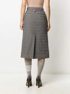 Thom Browne windowpane-tweed sack skirt