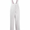 Thom Browne stripe high-waist trousers with suspenders