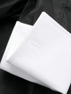 Thom Browne contrasting-collar pleated shirt dress