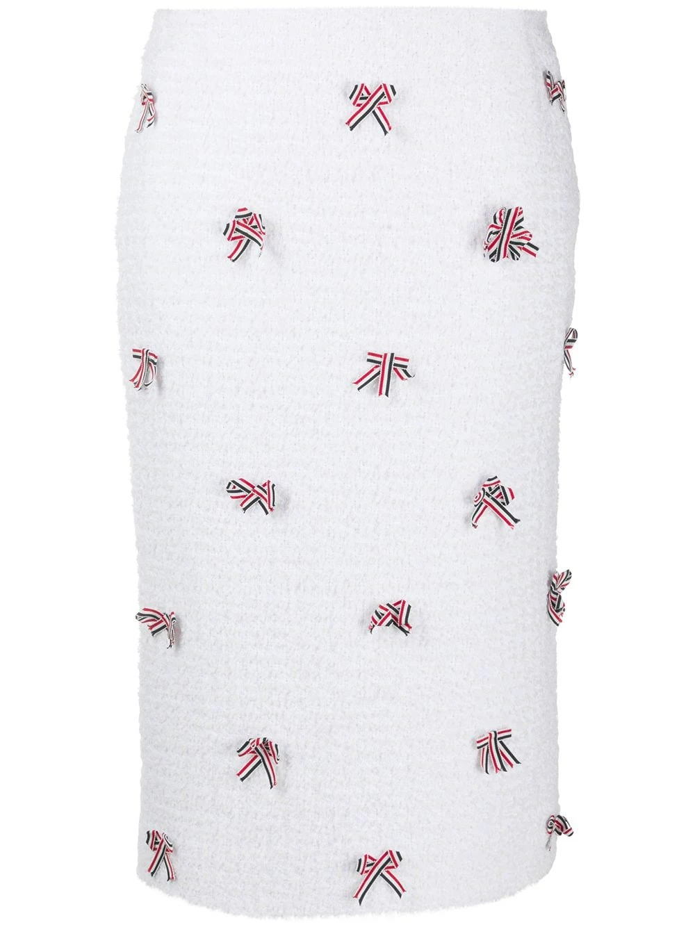 Thom Browne Ribbon detail tweed pencil skirt pencil skirts of women 1 Thom Browne ribbon-detail tweed pencil skirt