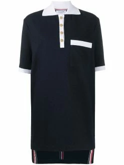 Thom Browne RWB-stripe polo dress