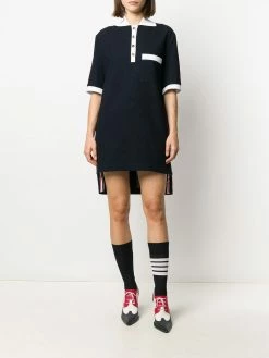 Thom Browne RWB-stripe polo dress