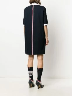 Thom Browne RWB-stripe polo dress