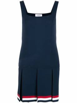 Thom Browne RWB-stripe pleated dress