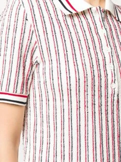 Thom Browne RWB stripe tweed polo top polo tops of women 9 Thom Browne RWB-stripe tweed polo top