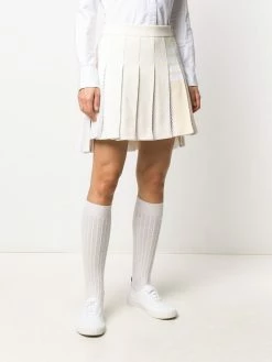 Thom Browne 4 Bar pleated mini skirt pleated skirts of women 7 Thom Browne 4-Bar pleated mini skirt