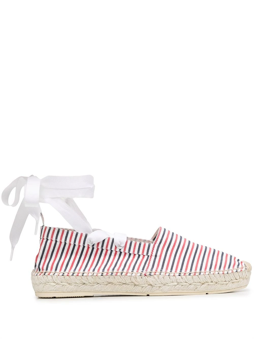 Thom Browne Removable ankle tie espadrilles of women 1 Thom Browne removable ankle tie espadrilles