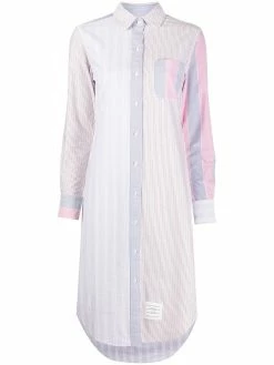 Thom Browne RWB midi shirt dress