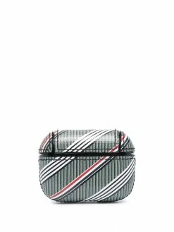 Thom Browne stripe-pattern AirPods case