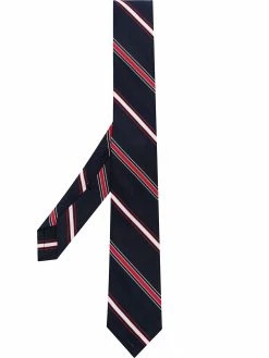 Thom Browne diagonal stripe patterned tie